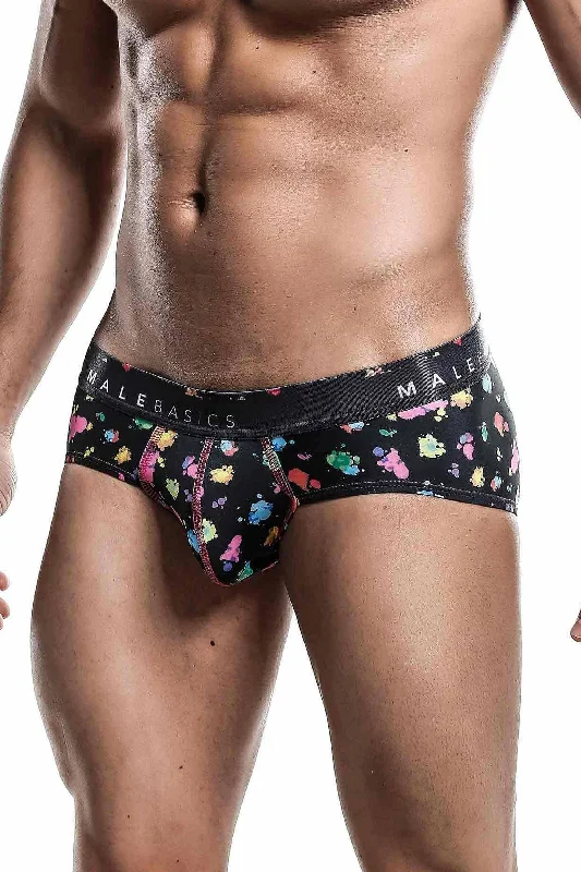 MaleBasics New Hipster Brief Black Splash