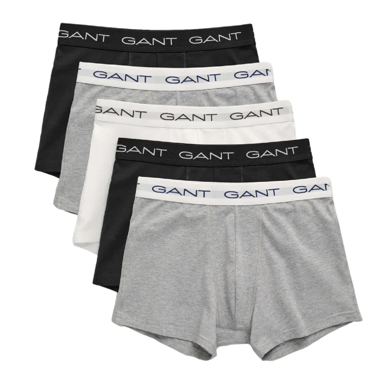 GANT Trunks 5 Pack -  Light Grey Melange