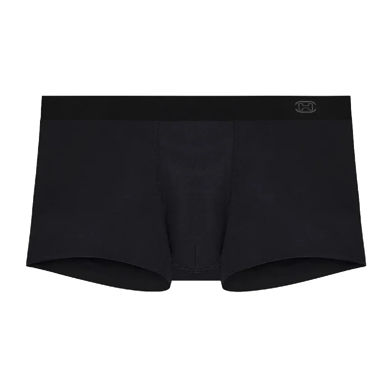 HOM Modal Clean Cut Invisible Comfort Boxer Briefs - Black