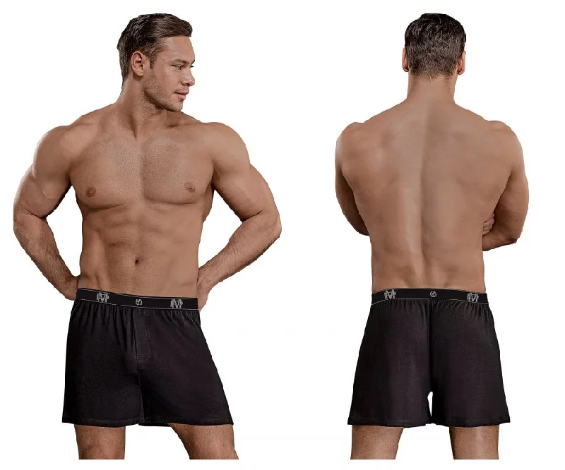 Male Power 160-253 Bamboo Boxer Short Color Black