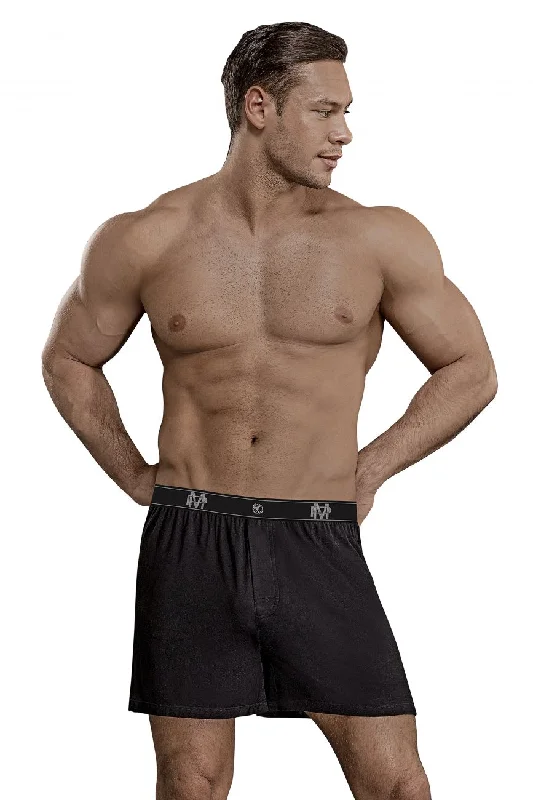 Male Power 160-253 Bamboo Boxer Short Color Black