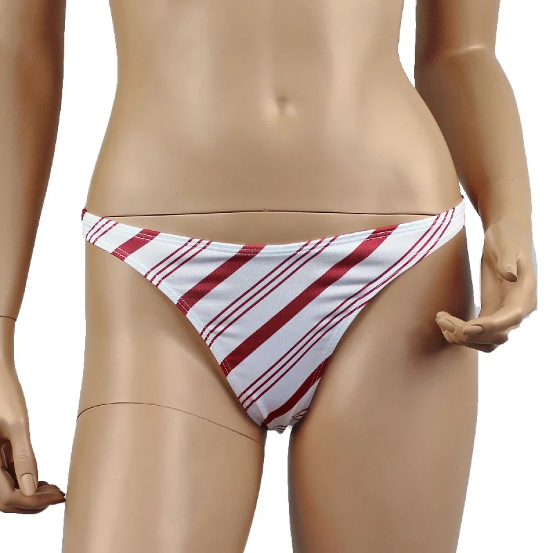 SALE - Christmas Candy Cane Womens G string Thong Xmas Underwear