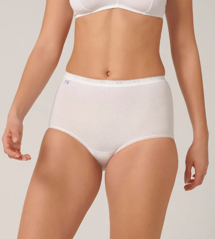 Sloggi Basic+ Maxi Brief 3 Pack - White