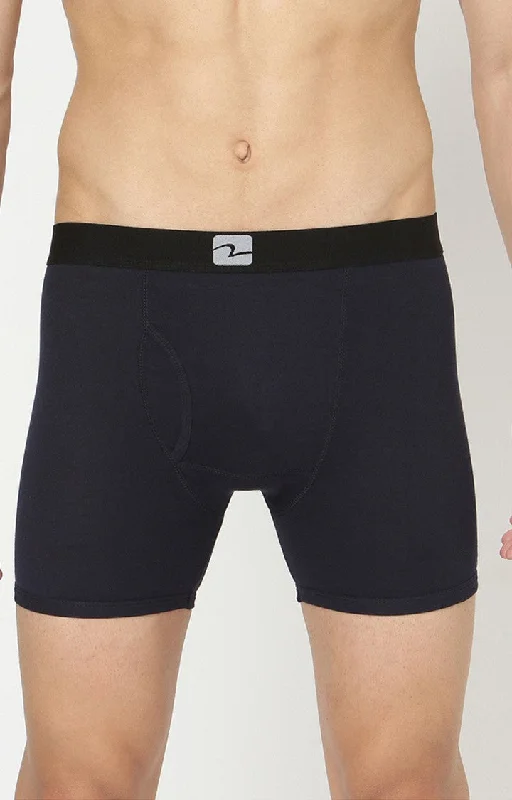 Underjeans by Spykar Men Premium Navy Cotton Trunk