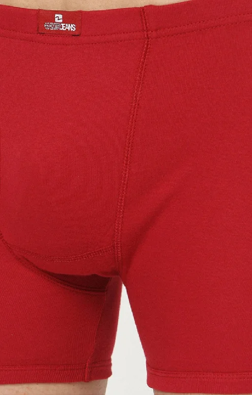 Underjeans by Spykar Men Premium Maroon Cotton Trunk