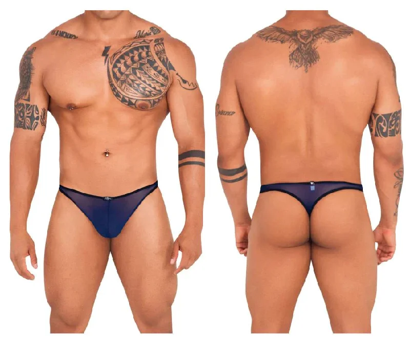 Xtremen 91126 Vibrant Mesh Thongs Dark Blue