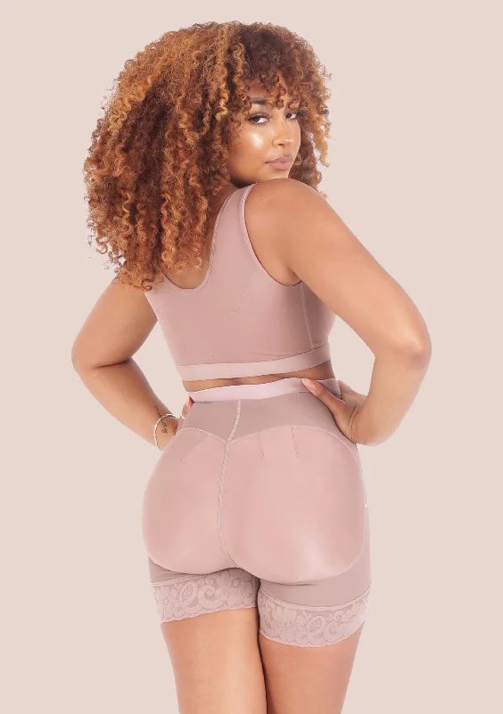 High Waisted Covered Butt-Lifting Faja Short